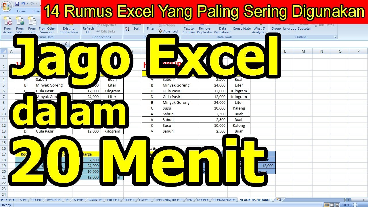 14 Rumus Excel Yang Paling Sering Digunakan Blog Okuta