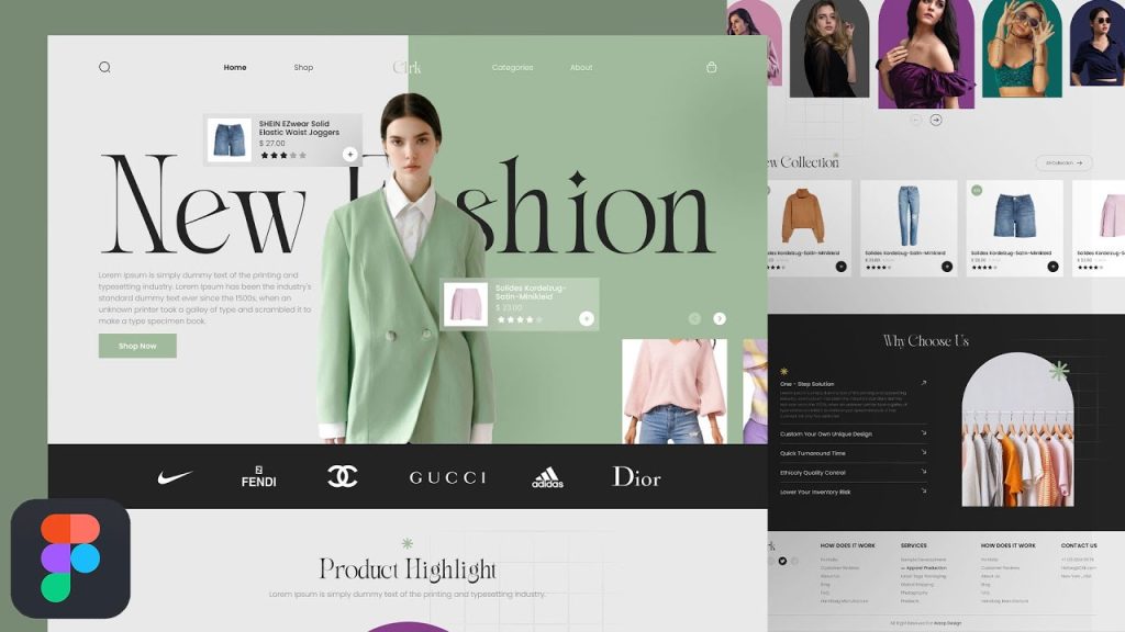 Website Design in Figma | Fashion Ecommerce | Ui Ux Design – Blog Okuta