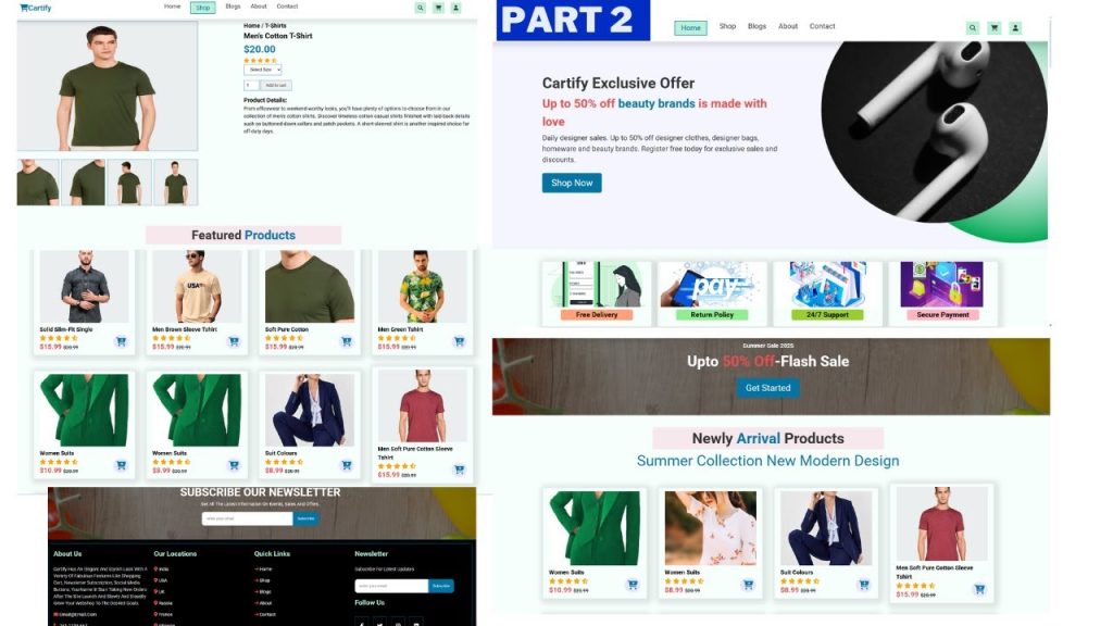 How To Make Responsive Ecommerce Website Design Using HTML CSS And ...