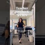 $9,819 teacher paycheck breakdown #finance #invest #retirement
