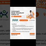 LOWONGAN KERJA KABUPATEN SUKABUMI #pakarsukabumi #infoloker #infolokersukabumi #lokersukabumi