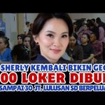 Bikin ​Geger.! Gub Sherly  Buka 3.000 Lowongan Kerja Gaji 30 Juta.! Lulusan SD Bisa Daftar.?!
